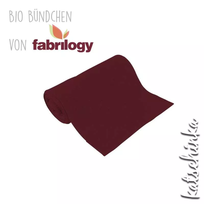 Bio Bündchenstoff beere – formstabiler Bio Bündchenstoff mit feiner Struktur